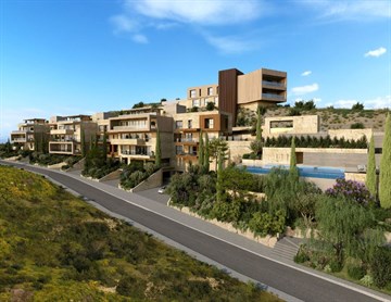 1,2&3 Bedroom Luxury Apartments For Sale At Santa Barbara Hill In Limassol