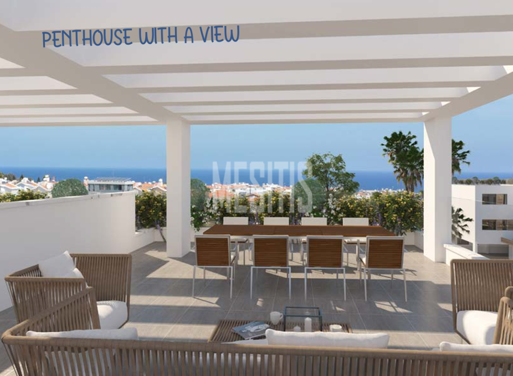 Seaview Luxury 2 Bedroom Penthouse For Sale In Kapparis, Famagusta - Only 400 Metres From The Sea_34580