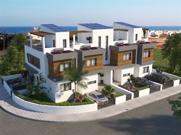 Sea View Elegant 2 & 3 Bedroom Maisonettes With Roof Garden For Sale In Kapparis, Famagusta