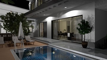 Sea View Luxury 3 & 4 Bedroom Houses With Private Pool And Roof Garden For Sale In Agia Triada Area- Protaras, Famagusta