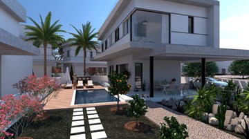 Sea View Luxury 3 & 4 Bedroom Houses With Private Pool And Roof Garden For Sale In Agia Triada Area- Protaras, Famagusta