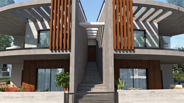 Semidetached Seaview 3 Bedroom Apartments For Sale In Geroskipou, Pafos - Next To A Green Area