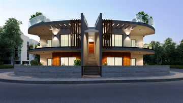 Semidetached Seaview 3 Bedroom Apartments For Sale In Geroskipou, Pafos - Next To A Green Area