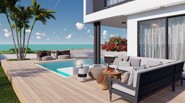 Luxury Sea View 4 Βedroom Houses With Private Pool And Roof Garden For Sale In Kpparis Area, Famagusta