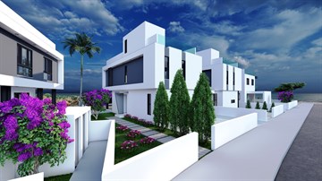 Luxury Sea View 4 Βedroom Houses With Private Pool And Roof Garden For Sale In Kpparis Area, Famagusta