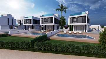 Luxury Sea View 4 Βedroom Houses With Private Pool And Roof Garden For Sale In Kpparis Area, Famagusta