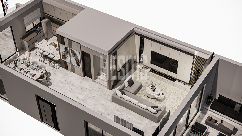 Seaview 3 Bedroom Villa For Sale In Geroskipou - Agia Marinouda, Pafos_30458