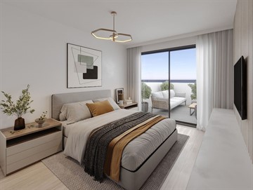 Seaview 1 & 2 Bedroom Apartments For Sale In Kissonerga, Pafos