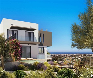 Seaview 3 & 4 Bedroom Luxury Villas For Sale In Konia, Pafos - With Private Swimming Pool