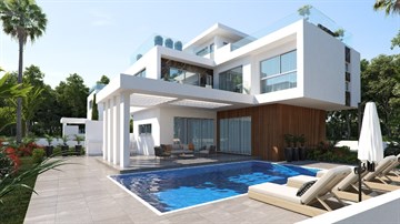 Seaview 4 Bedroom Detached Luxurious Villas For Sale In Dekeleia, Larnaca