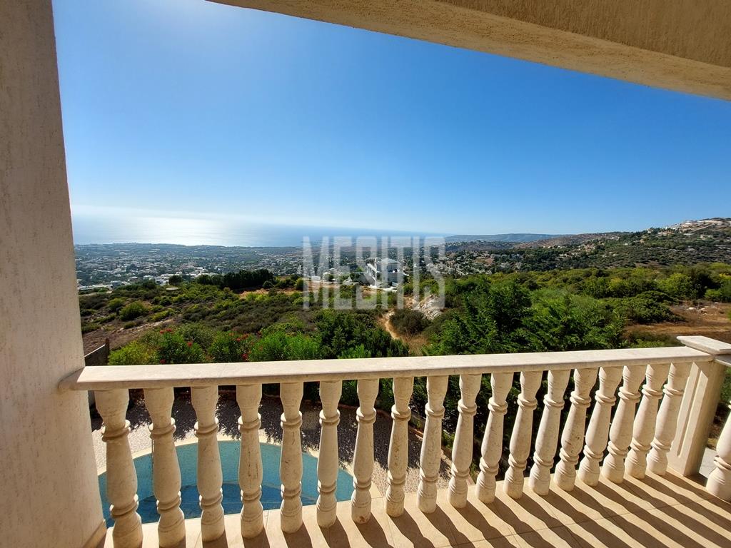 Amazing Panoramic Sea View 5 Bedroom Detached Villa For Sale In Tala, Paphos - With Swimming Pool_21172