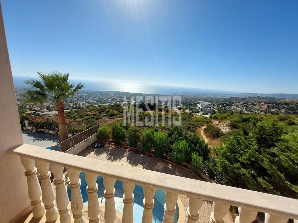 Amazing Panoramic Sea View 5 Bedroom Detached Villa For Sale In Tala, Paphos - With Swimming Pool_21172