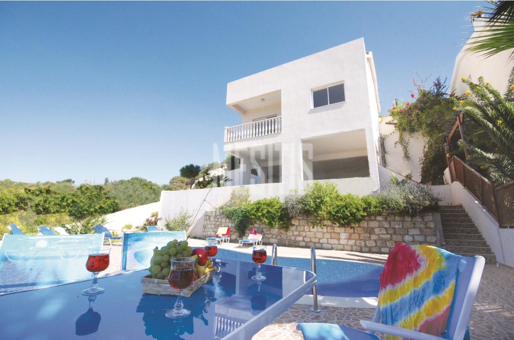 Amazing Panoramic Sea View 5 Bedroom Detached Villa For Sale In Tala, Paphos - With Swimming Pool_21172