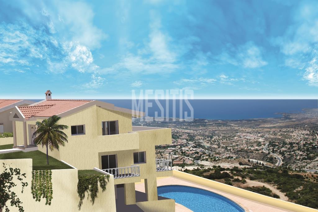 Amazing Panoramic Sea View 5 Bedroom Detached Villa For Sale In Tala, Paphos - With Swimming Pool_21172