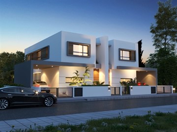 Luxury 3 Bedroom Semi-Detached Villas For Sale In Deryneia, Famagusta