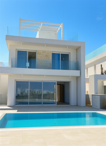 Seaview Luxury 4, 5 & 6 Bedroom Ready To Move In Villas For Sale In Kapparis, Famagusta - Only 400 Meters From The Sea