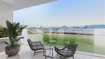 Seaview Luxury 1 Bedroom Apartment For Sale In Leivadia, Larnaca - With Communal Swimming Pool & Gym_37241