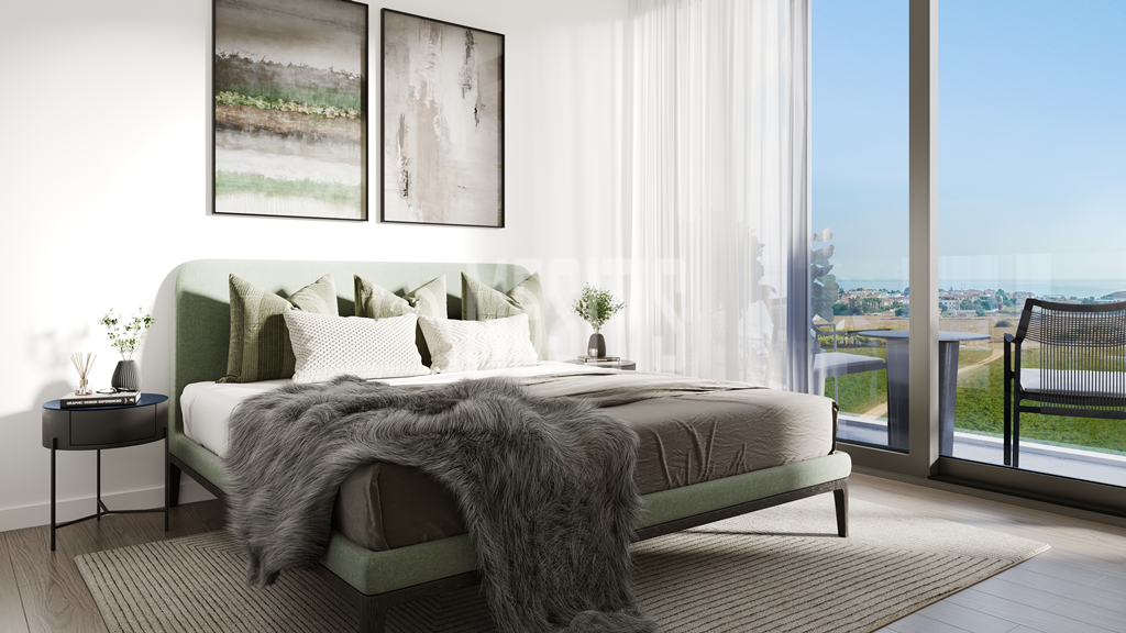 Seaview Luxury 1 Bedroom Apartment For Sale In Leivadia, Larnaca - With Communal Swimming Pool & Gym_37241