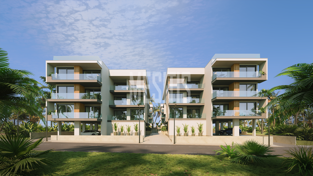 Seaview Luxury 1 Bedroom Apartment For Sale In Leivadia, Larnaca - With Communal Swimming Pool & Gym_37241