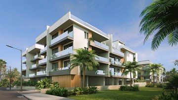 Seaview Luxury 1 Bedroom Apartment For Sale In Leivadia, Larnaca - With Communal Swimming Pool & Gym_37241