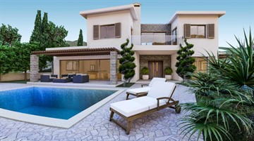 Seaview 3, 4 & 5 Bedroom Luxury Villas For Sale In Tala, Pafos