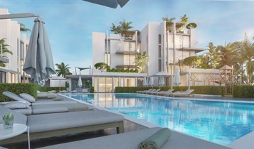 Ready To Move In Seaview Luxury 1 & 2 Bedroom Apartments For Sale In Protaras - With Communal Swimming Pool & Gym